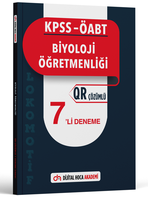 Dijital Hoca Akademi 2023 Kpss Öabt Biyoloji Öğretmenliği Lokomotif Serisi Qr Çözümlü 7'Li Deneme