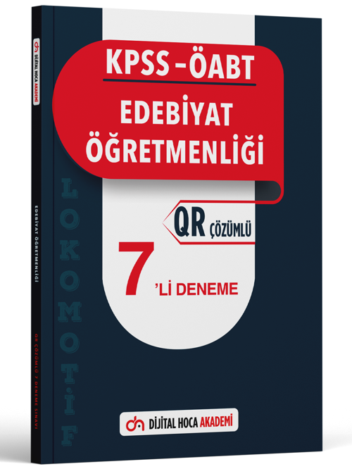 Dijital Hoca Akademi 2023 Kpss Öabt Edebiyat Öğretmenliği Lokomotif Serisi Qr Çözümlü 7'Li Deneme