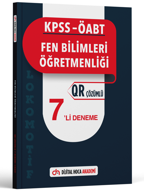 Dijital Hoca Akademi 2023 Kpss Öabt Fen Bilimleri Lokomotif Serisi Qr Çözümlü 7'Li Deneme