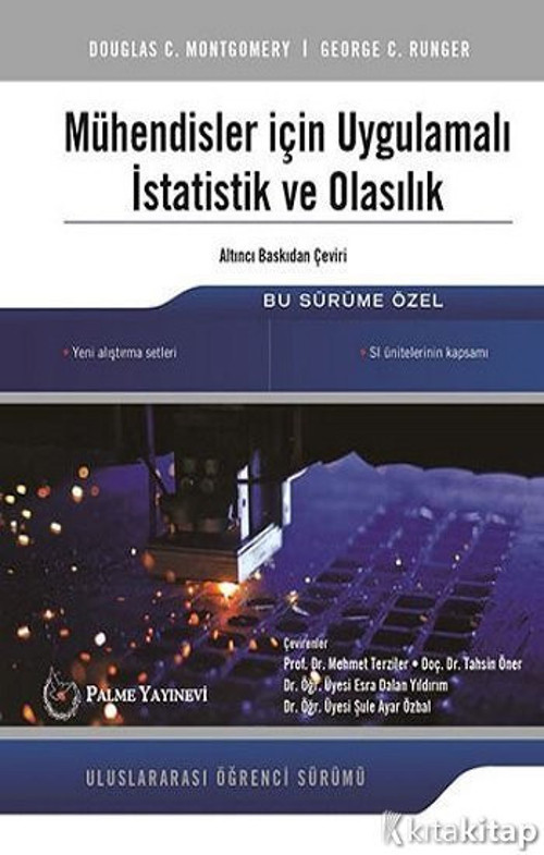 Mühendisler İçin Uygulamalı İstatistik Ve Olasılık - Palme Yayınları