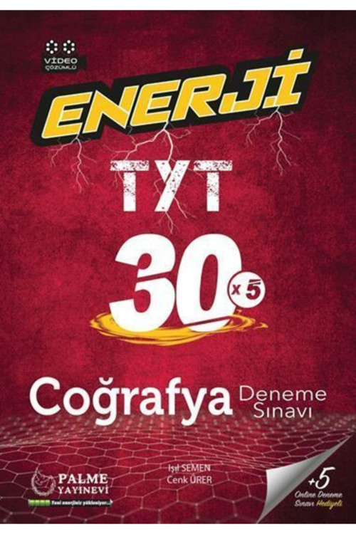 Palme Yks Tyt Coğrafya Enerji 30X5 Deneme Sınavı Video Çözümlü Pa Oku-Pbl-Apı-212107496 - Palme Yayınları