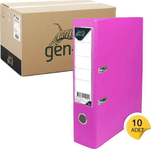 Plastik Klasör Geniş Pembe 10 Lu