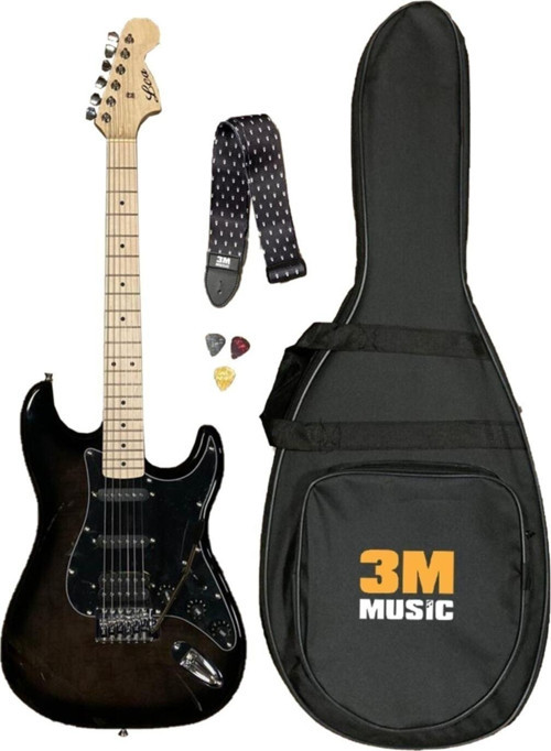 Lea Strat Hss Manyetik Elektro Gitar Gigbag Kılıf Askı Pena