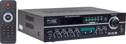 MAGICVOICE MV-530 120 WATT USB/SD/UK BLUETOOH 2 MİK GİRİŞLİ 2 BÖLGELİ HAT TRAFOLU ANFİ