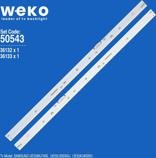 WKSET-5543 36132X1 36133X1 V6ER_550SM 2 ADET LED BAR (66LED)