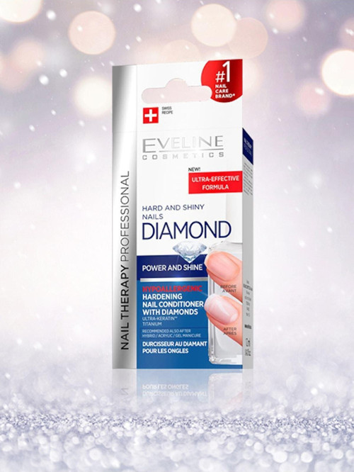 EVELINE Güçlü Ve Pırlanta Işıltılı Tırnaklar - Diamond Hard And Shiny Nail Conditioner 12ml 5901761971934