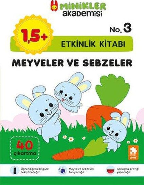 Meyveler ve Sebzeler Etkinlik Kitabı - Minikler Akademisi