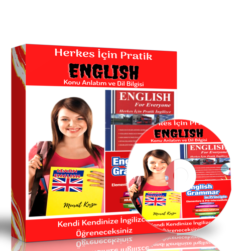 Herkes İçin Pratik İngilizce Eğitim Seti (2 Süper Kitap) - Enine Boyuna Eğitim