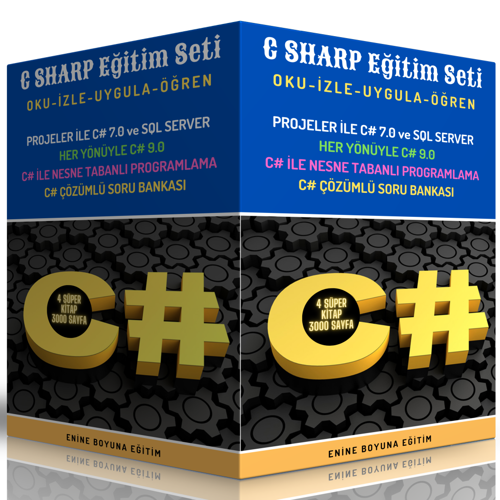 C Sharp Eğitim Seti (4 Süper Kitap) - Enine Boyuna Eğitim