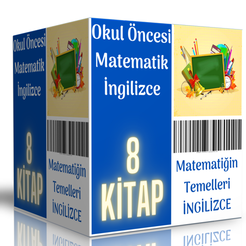 Okul Öncesi Matematik – İngilizce Kitap Seti (8 Kitap) - Enine Boyuna Eğitim