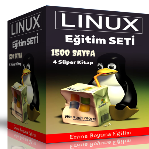 Linux Eğitim Seti (4 Süper Kitap) - Enine Boyuna Eğitim