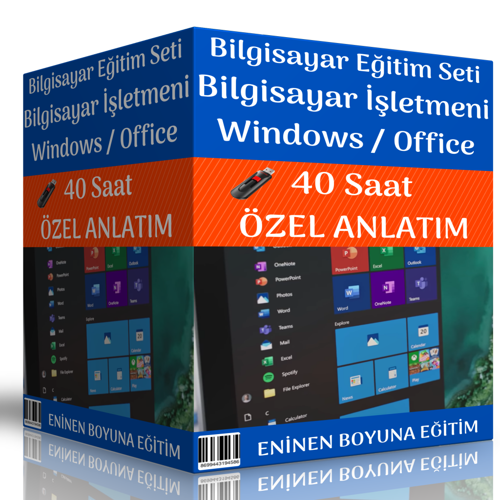 Enine Boyuna Bilgisayar Eğitim Seti (40 Saat Özel Anlatım) - Enine Boyuna Eğitim
