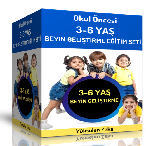 Okul Öncesi 3-6 Yaş Beyin Geliştirme Eğitim Seti - Enine Boyuna Eğitim