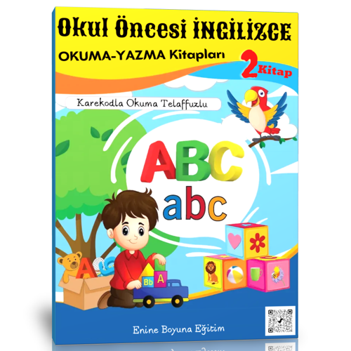 Okul Öncesi İngilizce Okuma Yazma Seti (2 Fasikül Kitap) - Enine Boyuna Eğitim