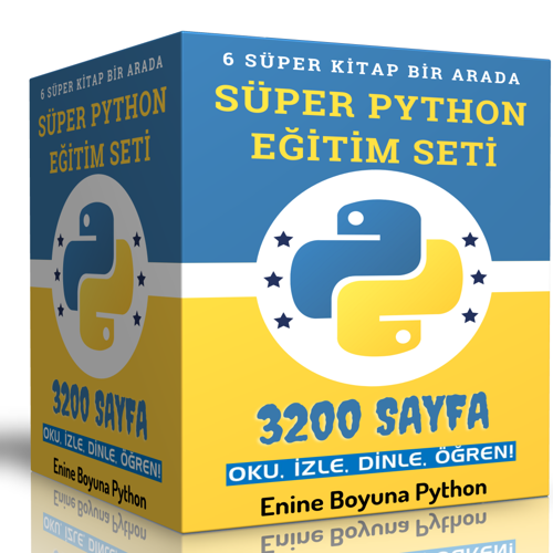 Süper Python Eğitim Seti (6 Süper Kitap) - Enine Boyuna Eğitim