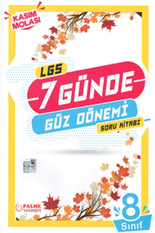 Palme Yayınları 8. Sınıf LGS 7 Günde Güz Dönemi Soru Kitabı