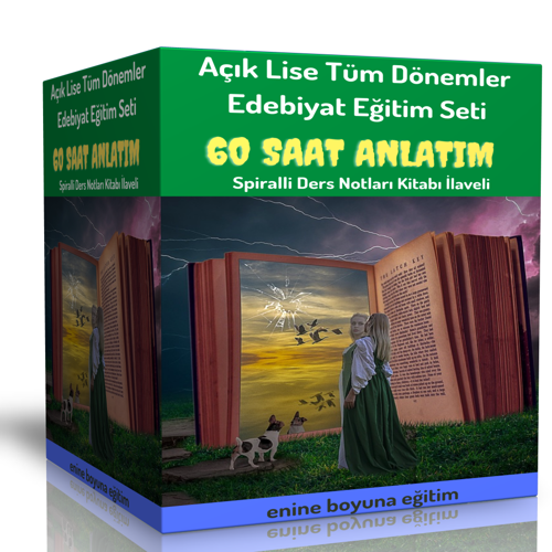 Açık Lise Tüm Dönemler Edebiyat Görüntülü Eğitim Seti (60 Saat Anlatım) - Enine Boyuna Eğitim