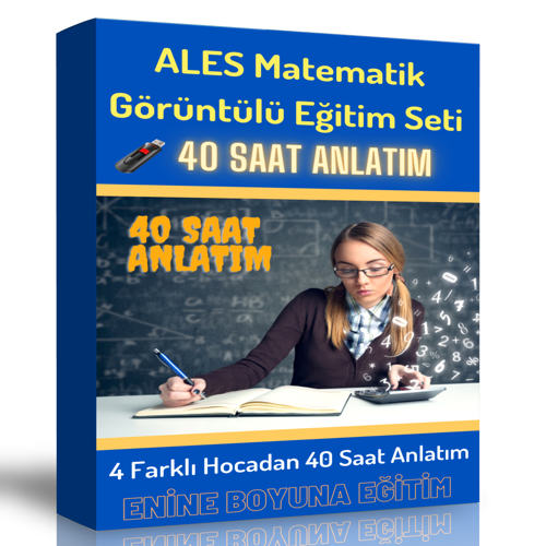 Ales Matematik Görüntülü Eğitim Seti (40 Saat Anlatım) - Enine Boyuna Eğitim