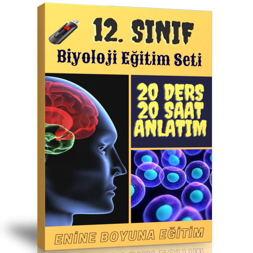 12. Sınıf Biyoloji Görüntülü Eğitim Seti (20 Ders – 20 Saatlik Anlatım) - Enine Boyuna Eğitim