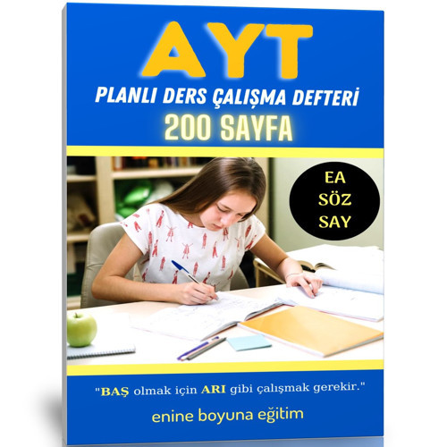 Ayt Planlı Ders Çalışma Defteri (200 Sayfa) - Enine Boyuna Eğitim
