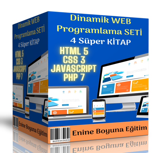 Dinamik Web Programlama Eğitim Seti (4 Süper Kitap) - Enine Boyuna Eğitim