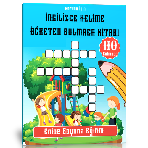 Herkes İçin İngilizce Kelime Öğreten Bulmaca Kitabı - Enine Boyuna Eğitim
