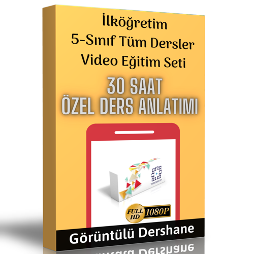 İlköğretim 5.Sınıf Tüm Dersler Görüntülü Eğitim Seti - Enine Boyuna Eğitim