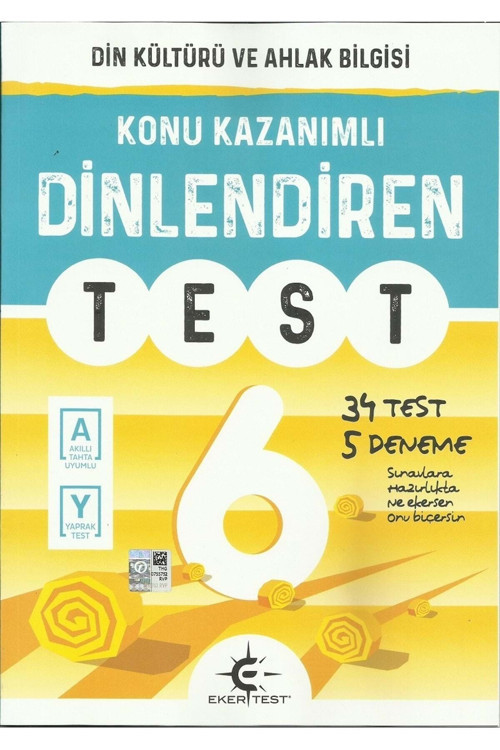Eker 6.Sınıf Dinlendiren Test ( Din Kül.) - Eker Test Yayınları