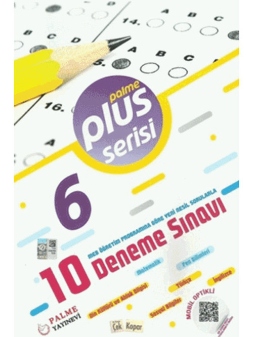 6. Sınıf Tüm Dersler Plus Serisi 10 Deneme Sınavı - Palme Yayınları