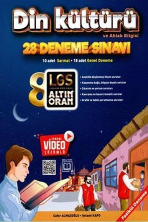 Altın Oran 8.Sınıf Din Kültürü 20 Deneme Tamamı Video Çözümlü - Palme Yayınları