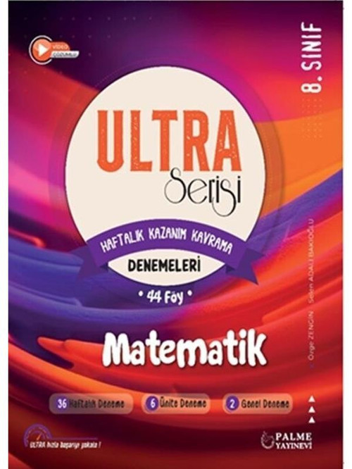 Palme 8.Sınıf Ultra Serisi Matematik Denemeleri - Palme Yayınları