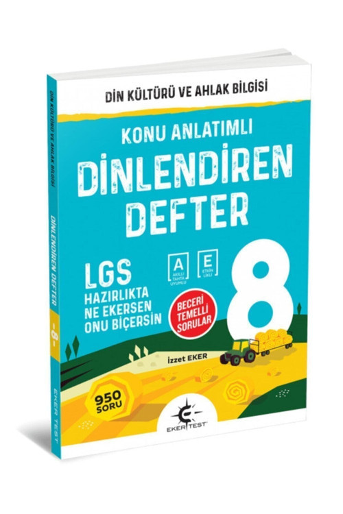 8.Sınıf Dinlendiren Defter 9786059054546 - Eker Test Yayınları