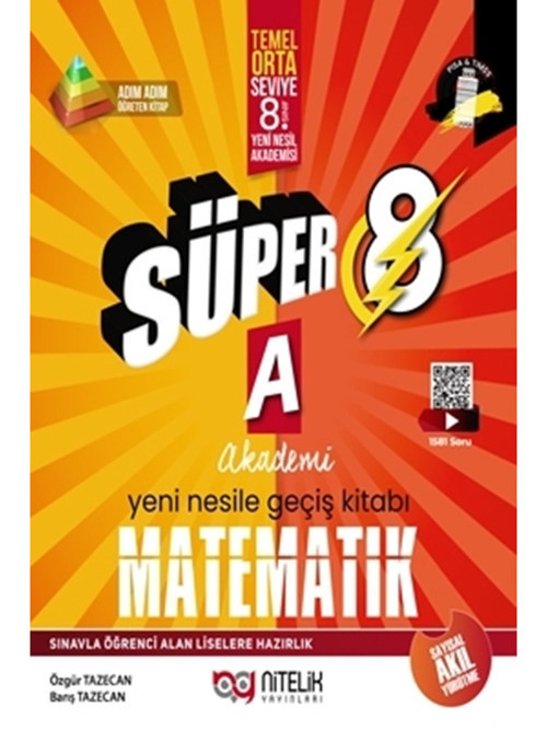 NİTELİK YAYINLARI 8.SINIF YENİ NESİL SÜPER MATEMATİK (A)