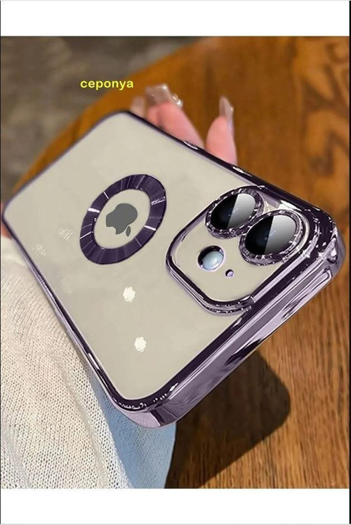 iPhone 11 Kılıf Köşeleri Renkli Şeffaf Kamera Korumalı Silikon Luxury Kapak