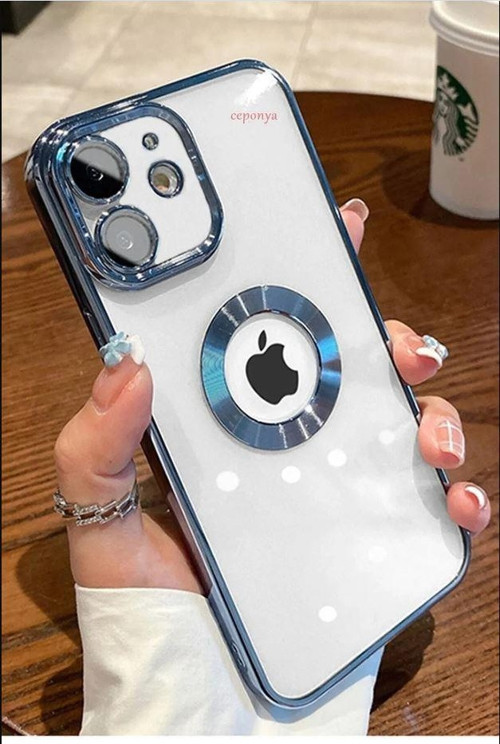 iPhone 11 Kılıf Köşeleri Renkli Şeffaf Kamera Korumalı Silikon Luxury Kapak