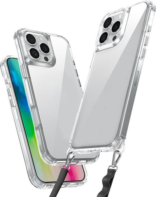 iPhone 16 Pro Kılıf Airbagli Takılabilir Askı Aparatlı Snap Silikon Kapak