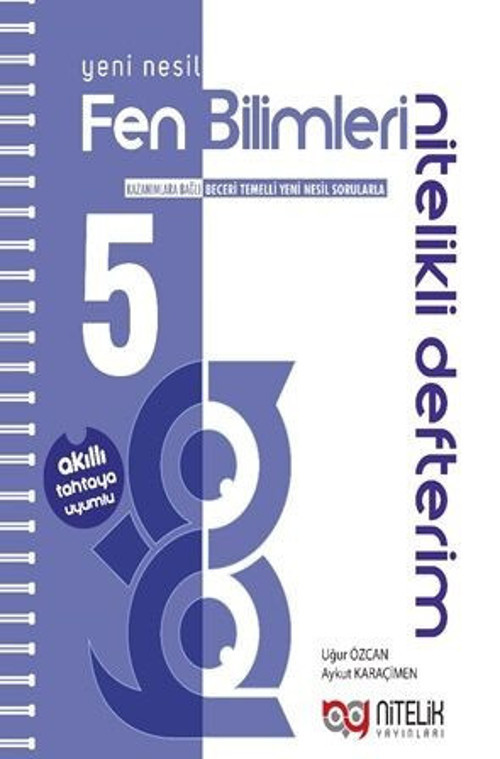 Nitelik 5. Sınıf Yeni Nesil Fen Bilimleri li Defterim