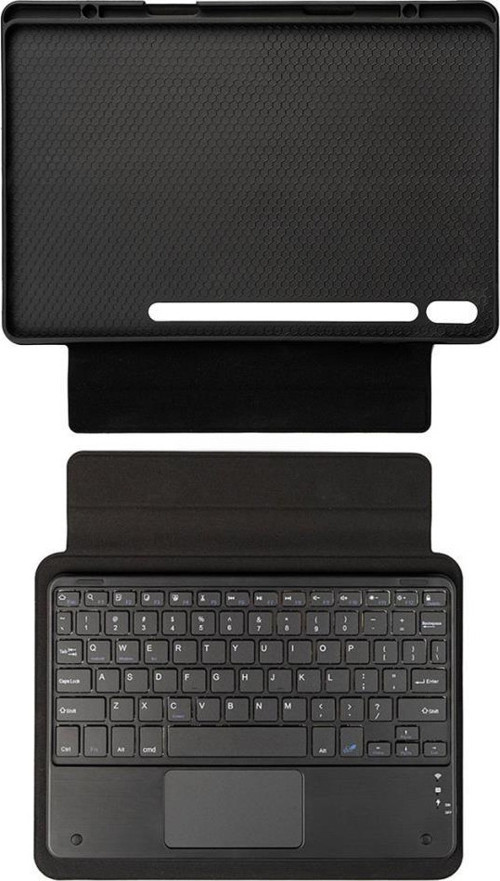 Galaxy Tab S10 Ultra (X920) / S9 Ultra (X910) / Tab S8 Ultra Keyboard Bluetooh Bağlantılı Standlı Klavyeli Tablet Kılıfı