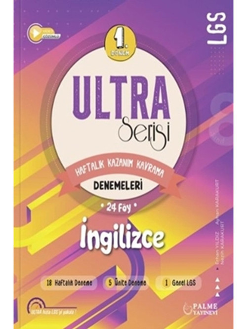Ultra Serisi Lgs 1.Dönem Ingilizce Denemeleri - Palme Yayınları