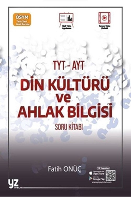 Yz Yks Tyt Ayt Din Kültürü Ve Ahlak Bilgisi Soru Kitabı *Yeni* - Yz Yayınları