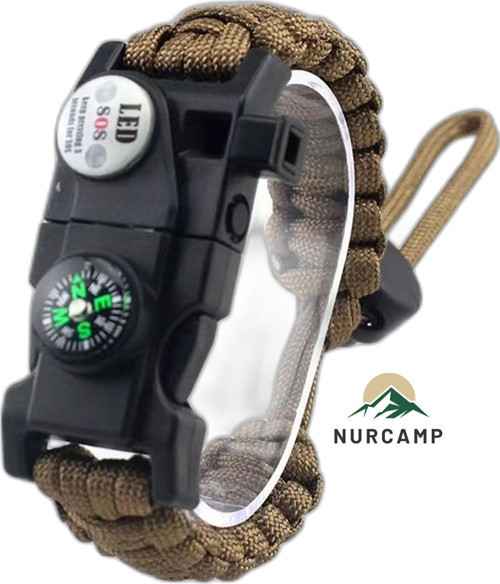 Paracord Kamp Bileklik Hayatta Kalma Bilekliği