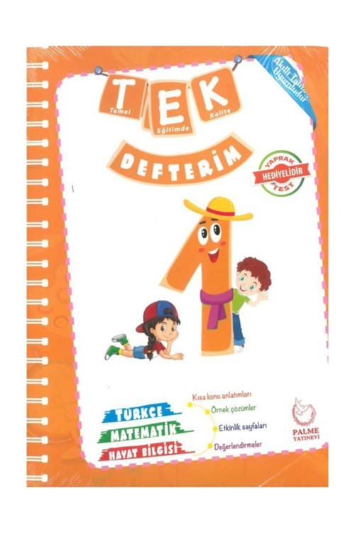 1. Sınıf Tek Defterim - Palme Yayınları