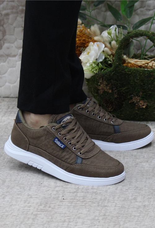 Dks 2038 Vizon Hafif Rahat Keten Sneaker Erkek Ayakkabı