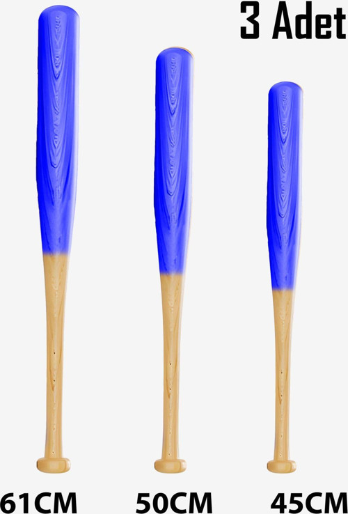 Beyzbol Sopası Seti 45CM 1 Adet 50CM 1 Adet 61CM1 Adet Dişbudak Ağacından Kırılmaz