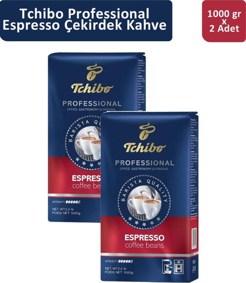 Professional Espresso Çekirdek Kahve 1 kg x 2 Adet