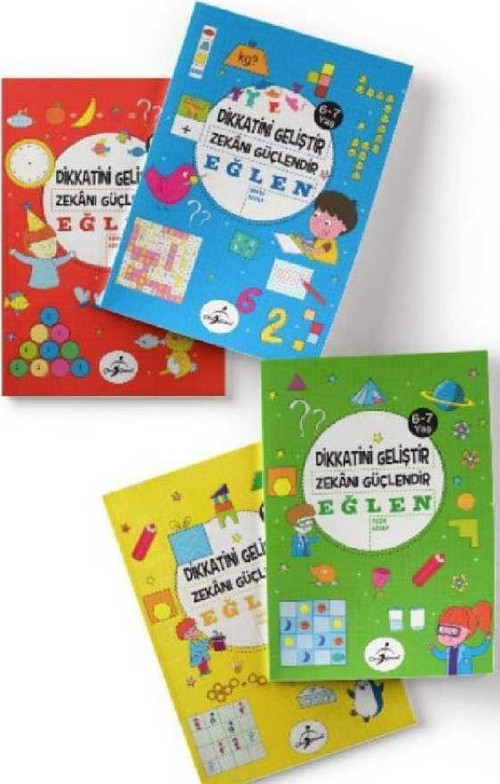 Dikkatini Geliştir, Zekanı Güçlendir ve Eğlen 6-7 Yaş (4 Kitap) Set