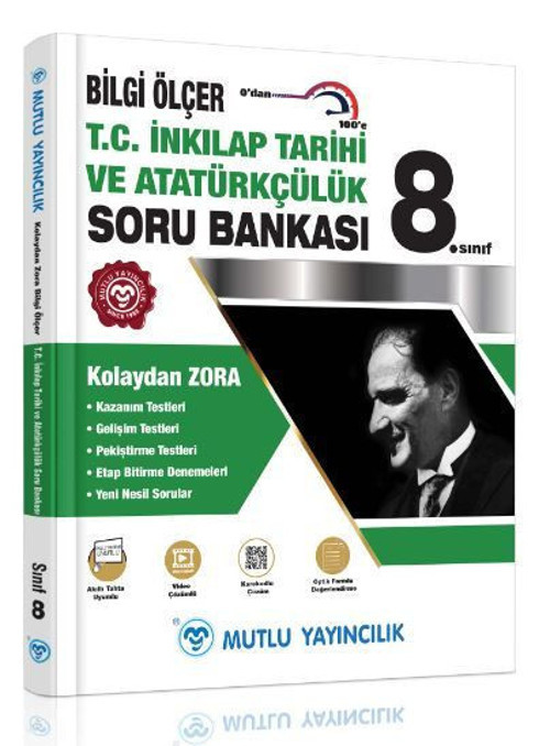8. Sınıf Kolaydan Zora Bilgi Ölçer T.C.İnkılap Tarihi ve Atatürkçülük Soru Bankası