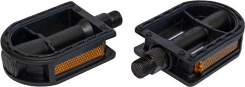 Pedal HF-910 w/o Ball, w/Ref Reflektörlü Bisiklet Pedalı Plastik Dış Yüzey Siyah