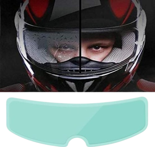 Buğu Önleyici Motosiklet Kaskı Vizörü Su Geçirmez Dayanıklı Çizik Koruma Lens Filmi