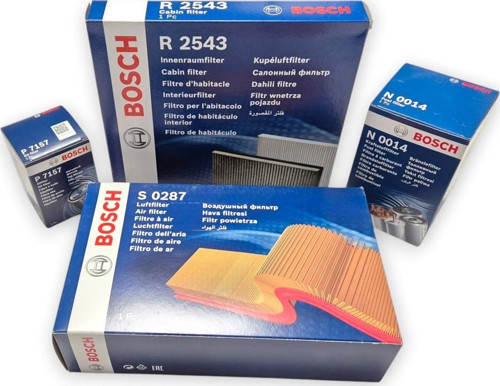 VW Golf 7 2013-2017 1.6 Dizel Hava Yağ Yakıt Polen Filtre Seti Bosch